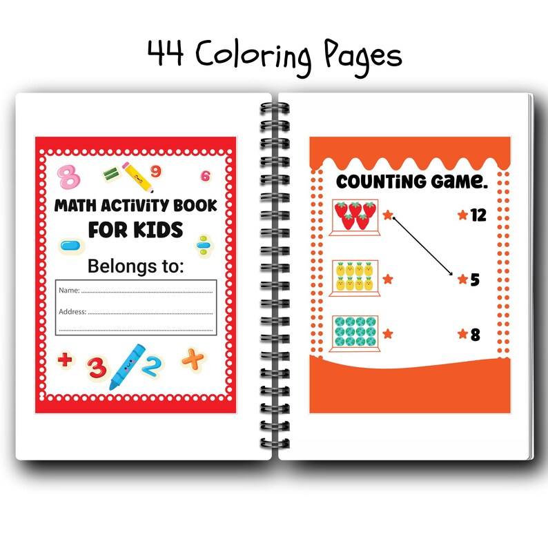 Math Activity Book for Kids
